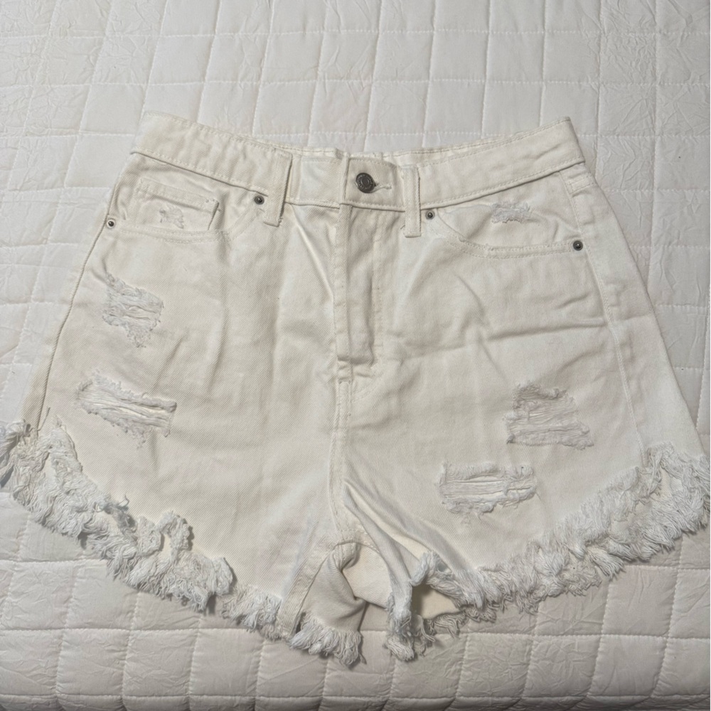 Wild Fable White Distressed Jean Shorts